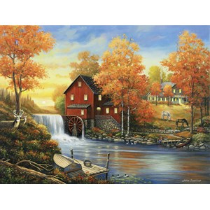 SunsOut (62112) - John Zaccheo: "Sunset at the Old Mill" - 500 pieces puzzle