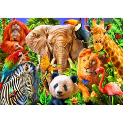 Bluebird Puzzle (70391) - Adrian Chesterman: "Animals for kids" - 150 pieces puzzle