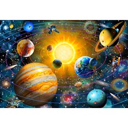 Bluebird Puzzle (70383) - Adrian Chesterman: "Ringed Solar System" - 260 pieces puzzle
