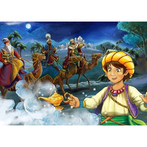 Bluebird Puzzle (70348) - Maciej Es: "Aladdin" - 100 pieces puzzle