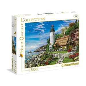 Clementoni (31673) - Dominic Davison: "Romantic Lighthouse" - 1500 pieces puzzle