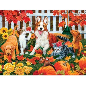 SunsOut (30421) - William Vanderdasson: "Collecting Fall Leaves" - 500 pieces puzzle