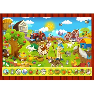 Bluebird Puzzle (70349) - "Search and Find, The Toy Factory" - 100 pieces puzzle