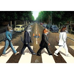 Art Puzzle (5193) - "Cat Road" - 1000 pieces puzzle