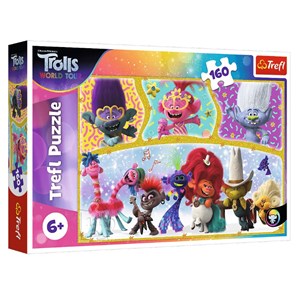 Trefl (15396) - "Trolls World Tour" - 160 pieces puzzle