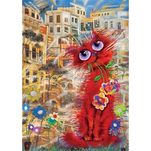 Art Puzzle (4582) - "Red Cat" - 500 pieces puzzle
