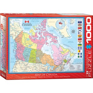 Eurographics (6000-0781) - "Map of Canada" - 1000 pieces puzzle