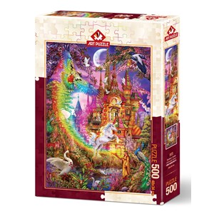 Art Puzzle (5075) - Ciro Marchetti: "Rainbow Castle" - 500 pieces puzzle