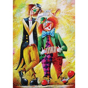 Art Puzzle (5030) - "Musician Clowns" - 260 pieces puzzle