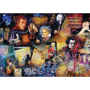 Art Puzzle (5031) - Bill Bell: "Music Lover" - 260 pieces puzzle