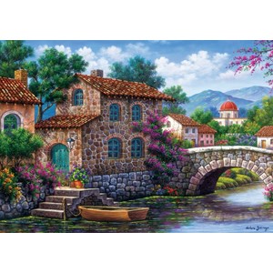 Art Puzzle (5070) - Arturo Zarraga: "Flowery Channel" - 500 pieces puzzle