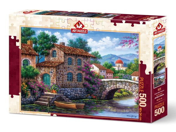 Art Puzzle (5070) - Arturo Zarraga: "Flowery Channel" - 500 pieces puzzle