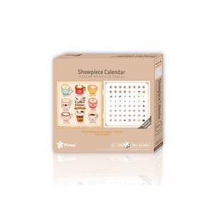 Pintoo (h1707) - "Calendar Showpiece, Coffee Time" - 200 pieces puzzle