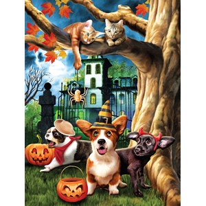 SunsOut (28826) - Tom Wood: "Halloween HiJinx" - 300 pieces puzzle