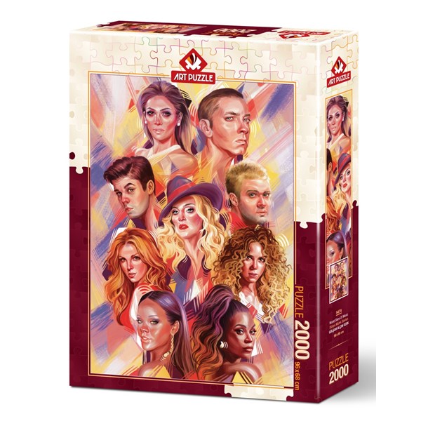 Art Puzzle (5474) - "World Music Stars" - 2000 pieces puzzle