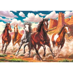 Art Puzzle (4224) - "Running Wild in the Valley" - 1000 pieces puzzle