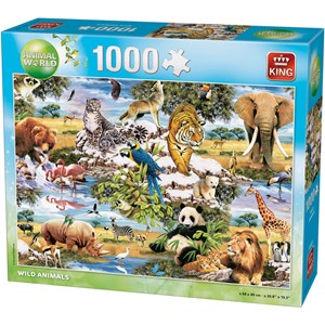 King International (05481) - "Wild Animals" - 1000 pieces puzzle