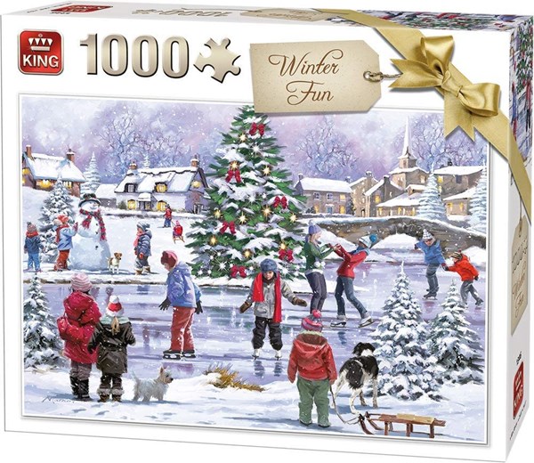 King International (55935) - "Winter Fun" - 1000 pieces puzzle