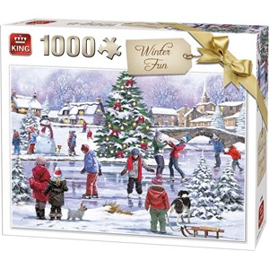 King International (55935) - "Winter Fun" - 1000 pieces puzzle