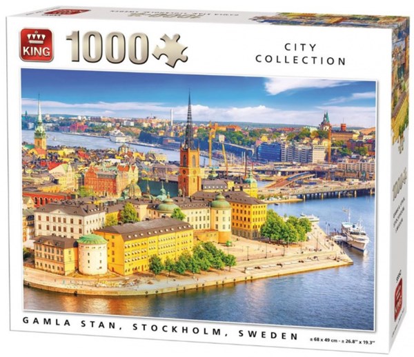 King International (55952) - "Gamla Stan, Stockholm, Sweden" - 1000 pieces puzzle