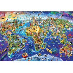 Eurographics (8220-5343) - "Crazy World" - 2000 pieces puzzle