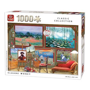 King International (55864) - "Claude Monet" - 1000 pieces puzzle