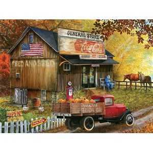SunsOut (28649) - Tom Wood: "Seed and Feed General Store" - 1000 pieces puzzle