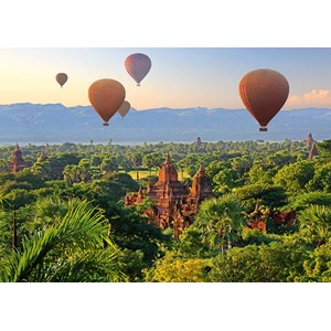 Schmidt Spiele (58956) - "Hot Air Balloons Mandalay Myanmar" - 1000 pieces puzzle