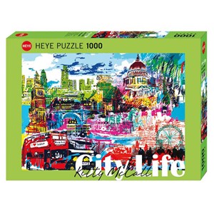 Heye (29682) - Kitty McCall: "I Love London!" - 1000 pieces puzzle