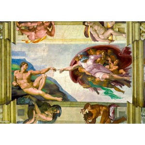 Bluebird Puzzle (60053) - Michelangelo: "The Creation of Adam, 1511" - 1000 pieces puzzle