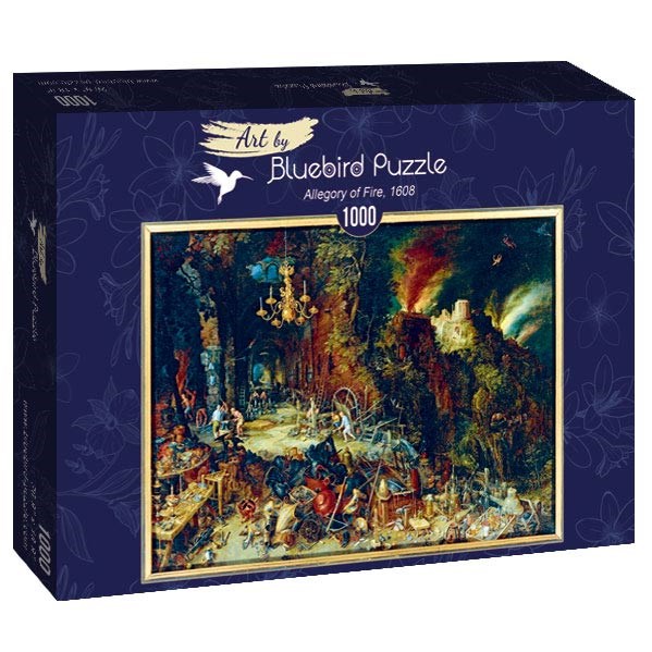 Bluebird Puzzle (60091) - Pieter Brueghel the Elder: "Allegory of Fire, 1608" - 1000 pieces puzzle