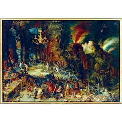 Bluebird Puzzle (60091) - Pieter Brueghel the Elder: "Allegory of Fire, 1608" - 1000 pieces puzzle
