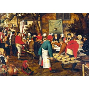 Bluebird Puzzle (60025) - Pieter Brueghel the Younger: "Peasant Wedding Feast" - 1000 pieces puzzle