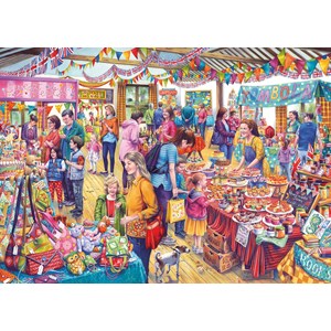 Gibsons (g6254) - Tony Ryan: "Village Tombola" - 1000 pieces puzzle