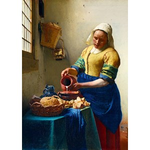 Bluebird Puzzle (60066) - Johannes Vermeer: "The Milkmaid, 1658" - 1000 pieces puzzle