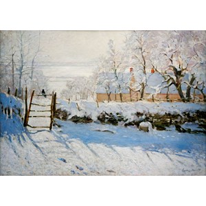 Bluebird Puzzle (60041) - Claude Monet: "The Magpie, 1869" - 1000 pieces puzzle
