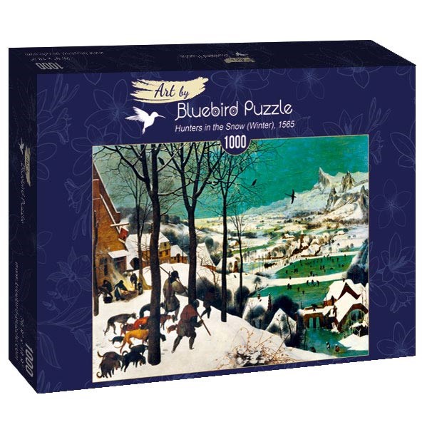 Bluebird Puzzle (60029) - Pieter Brueghel the Elder: "Hunters in the Snow (Winter), 1565" - 1000 pieces puzzle