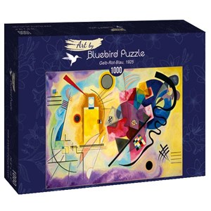 Bluebird Puzzle (60036) - Vassily Kandinsky: "Gelb-Rot-Blau, 1925" - 1000 pieces puzzle