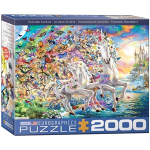 Eurographics (8220-5551) - "Unicorn Fantasy" - 2000 pieces puzzle