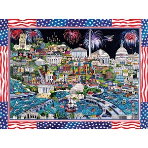 SunsOut (74058) - Sharie Hatchett Bohlmann: "Fireworks over Washington DC" - 1000 pieces puzzle