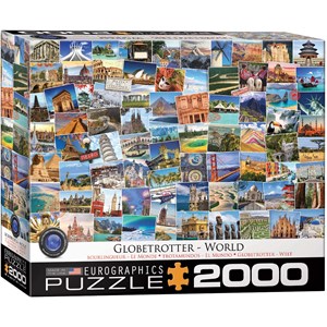 Eurographics (8220-5480) - "World Globetrotter" - 2000 pieces puzzle