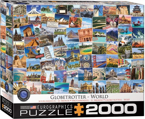 Eurographics (8220-5480) - "World Globetrotter" - 2000 pieces puzzle