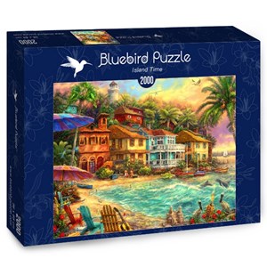 Bluebird Puzzle (70208) - Chuck Pinson: "Island Time" - 2000 pieces puzzle