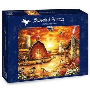 Bluebird Puzzle (70416) - Chuck Pinson: "Honey Drip Farm" - 2000 pieces puzzle