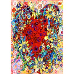 Bluebird Puzzle (70431) - Sally Rich: "Passion Flower" - 1500 pieces puzzle