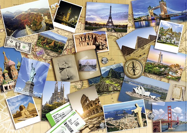 Nathan (87623) - "Monuments of the World" - 1000 pieces puzzle