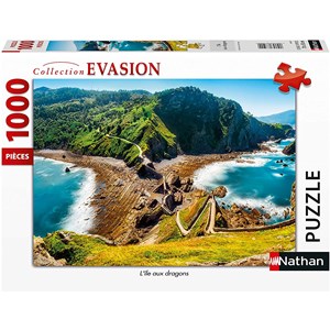 Nathan (87631) - "Dragons Island" - 1000 pieces puzzle