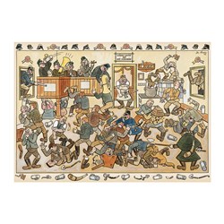 Dino (53244) - Josef Lada: "Fight in a Pub" - 1000 pieces puzzle