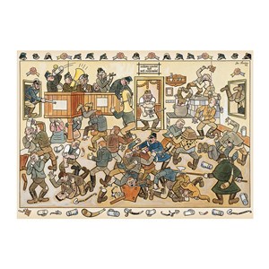 Dino (53244) - Josef Lada: "Fight in a Pub" - 1000 pieces puzzle