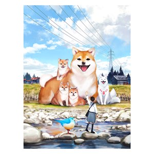 Pintoo (h2307) - Monokubo: "A Sunny Day Stroll" - 1200 pieces puzzle
